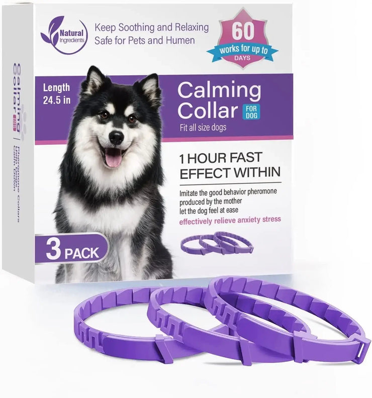 Adjustable Calming Pet Collar – Reduces Anxiety for Cats & Dogs