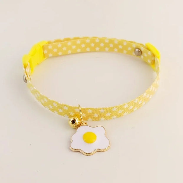 Cute Adjustable Breakaway Cat & Kitten Collar with Pendant