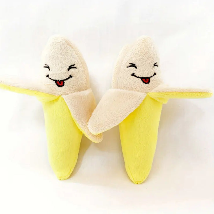 10-Pack Plush Puppy Chew Toys – Squeaky Fruit & Vegetable Set