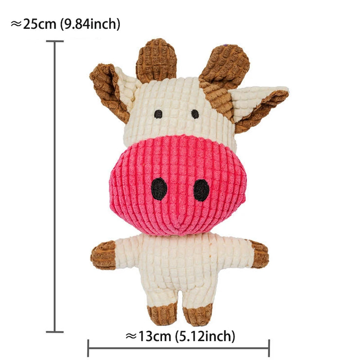 Cute Plush Dog & Cat Toy – Squeaky Chew for Small & Medium Pets