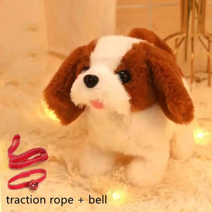 Interactive Plush Puppy Toy – Walking, Barking & Tail Wagging for Kids