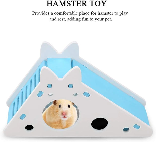 Colorful Hamster & Small Pet Hideout with Stairs & Slide