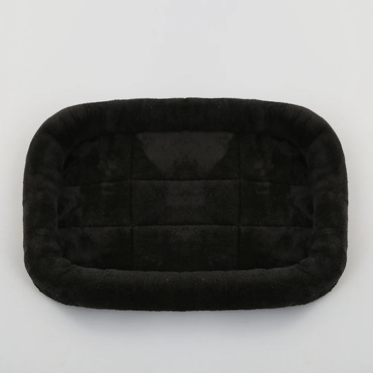 Soft Plush Pet Bed – Square Cat & Dog Sleep Cushion