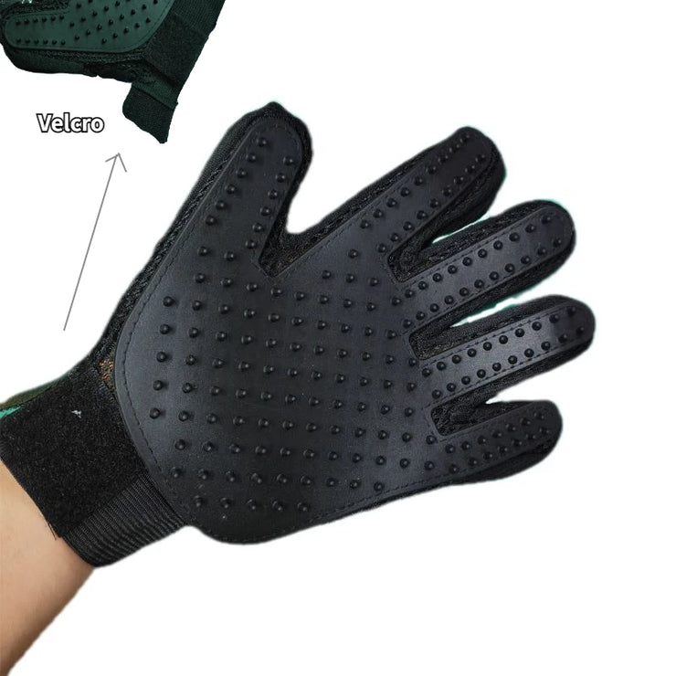 Pet Grooming Glove – Deshedding & Massage Brush for Cats & Dogs