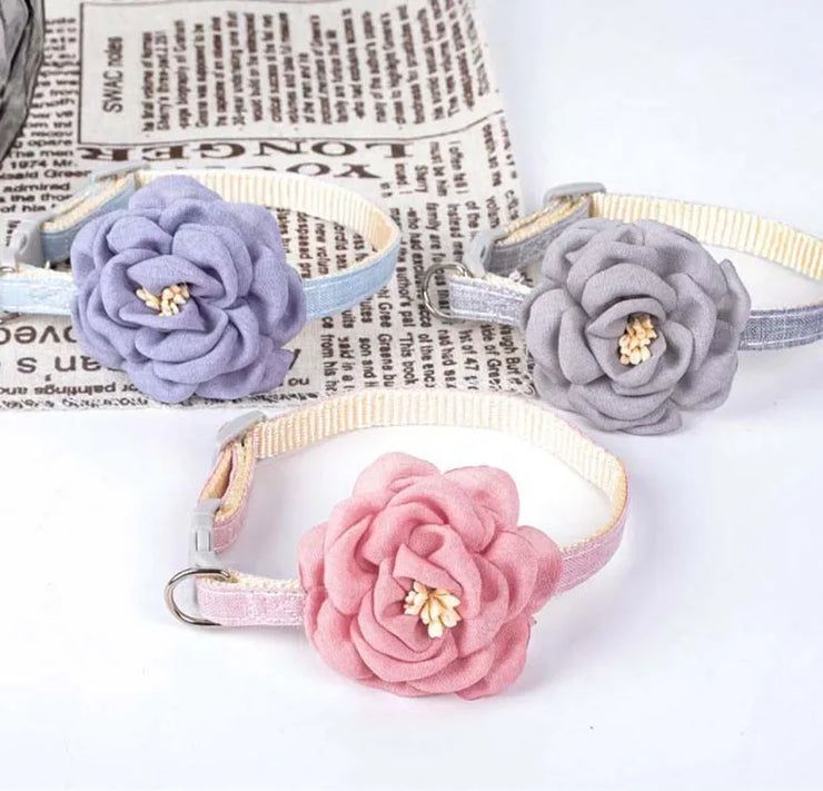 Cute Adjustable Cat & Puppy Collar – Bow Tie with Safety Button