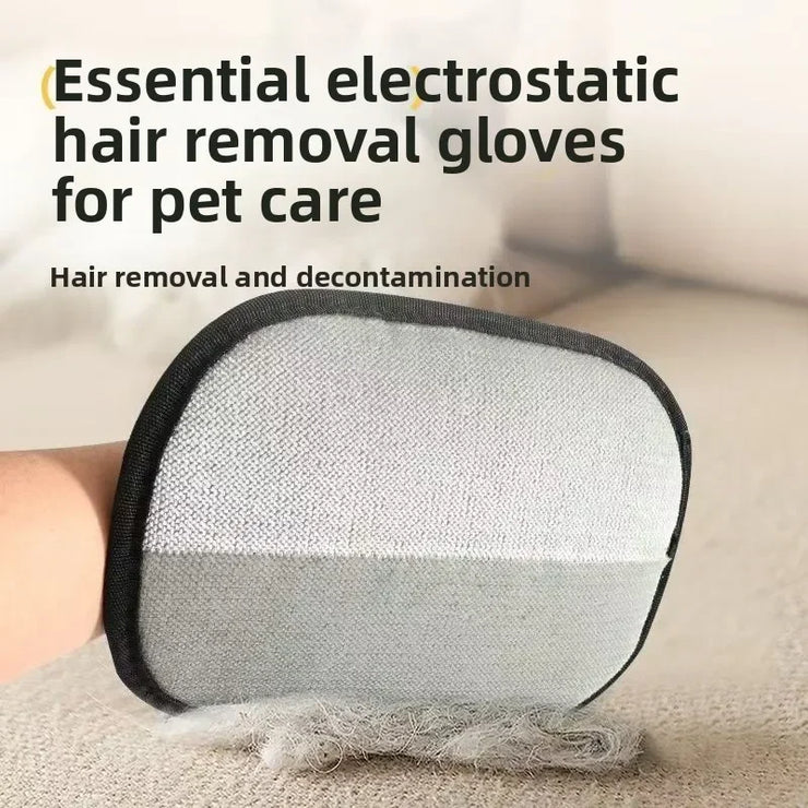 Anti-Static Pet Grooming Gloves – Hair Removal for Cats & Dogs