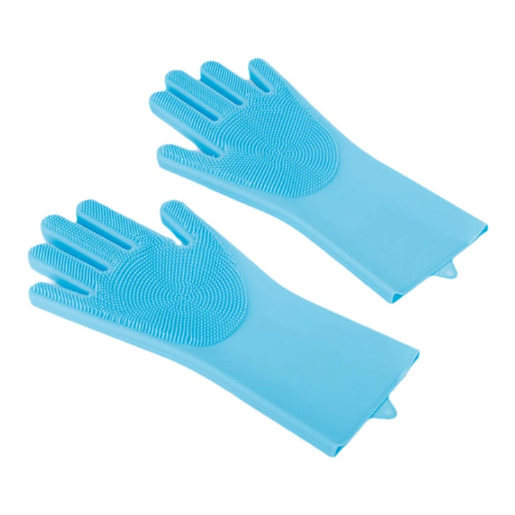 Pet Bathing & Grooming Gloves – Silicone Hair Removal & Massage for Cats & Dogs