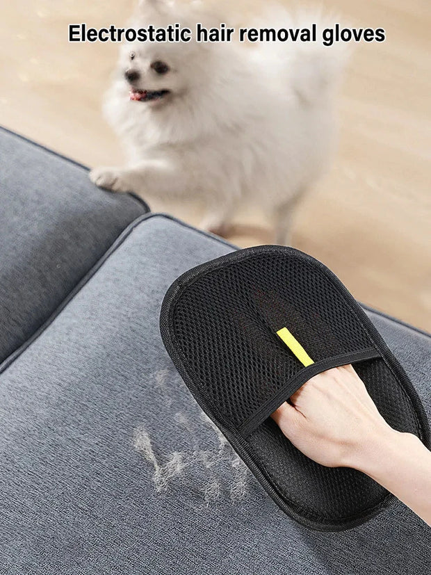 Pet Grooming & Hair Remover Gloves – For Pets, Furniture & Clothes