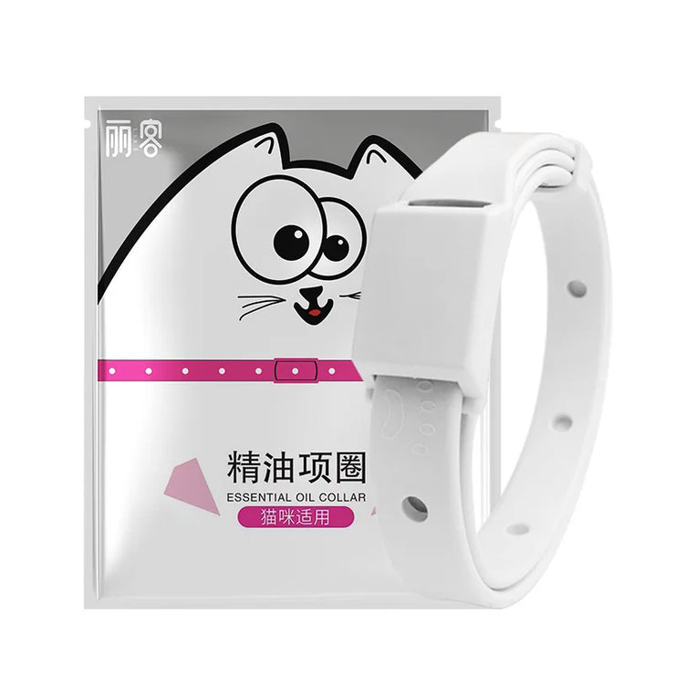 Adjustable Washable Pet Collar – Essential Oil Infused for Cats & Dogs