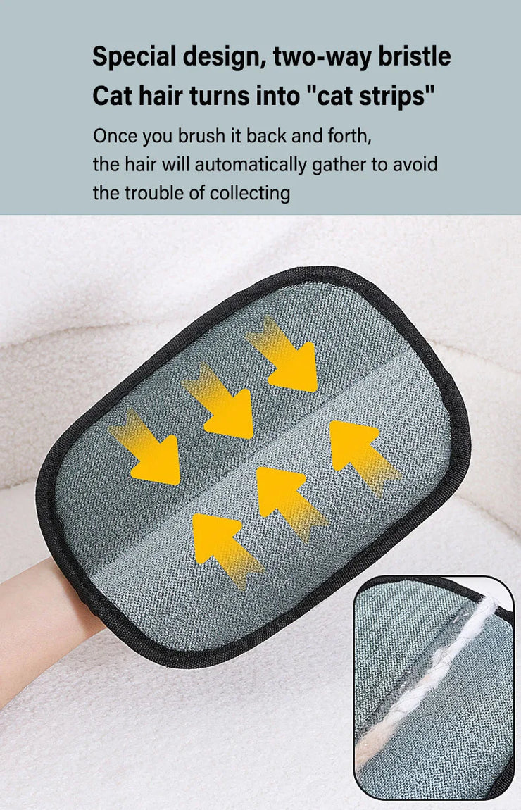 Static Pet Hair Remover Glove – For Dogs, Cats & Furniture